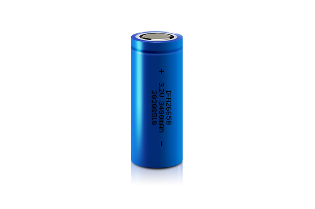 IFR26650-Lithium Ion Battery 3.2V 3400mAh High Energy Density Rechargeable Long Cycle Life for E-bike, Solar Storage, Medical Devices