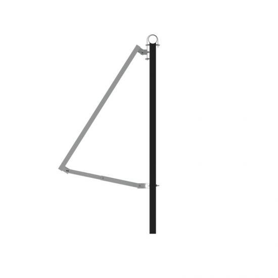 YANGLIN Balcony Solar Mounting System Kit 20-30° Adjustable Angle for Framed Panels on Railings YANGLIN