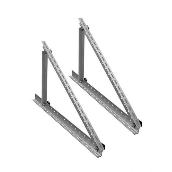 22inch Heavy Duty Adjustable Solar Panel Tilt Mount Brackets Aluminum 6005-T5 Anodized for Flat Roof RV Off-Grid Systems