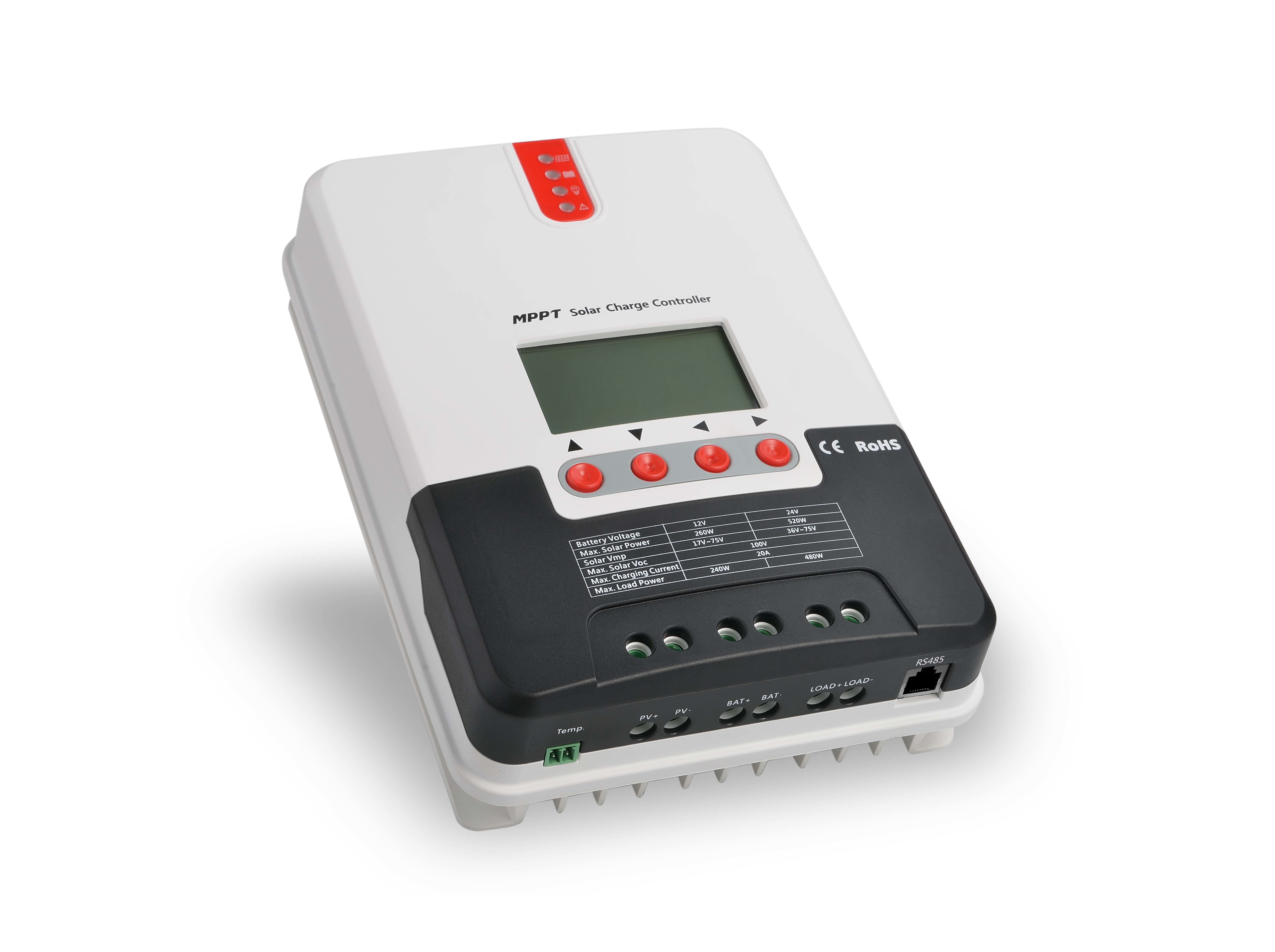 MPPT Solar Charge Controller 48V 30A/60A with LCD Display for Off-Grid Solar Systems