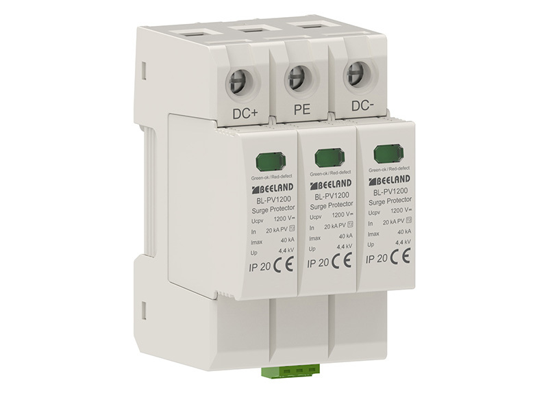 DC Pluggable Multi-Pole SPD 1000V 1200V 1500V 20KA/40KA for PV System Type 2 Surge Protection