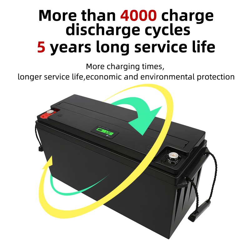 12V 310AH LiFePO4 Battery Pack High-Cycle Life Deep Cycle Solar Storage RV Off-Grid Power Deligreencs