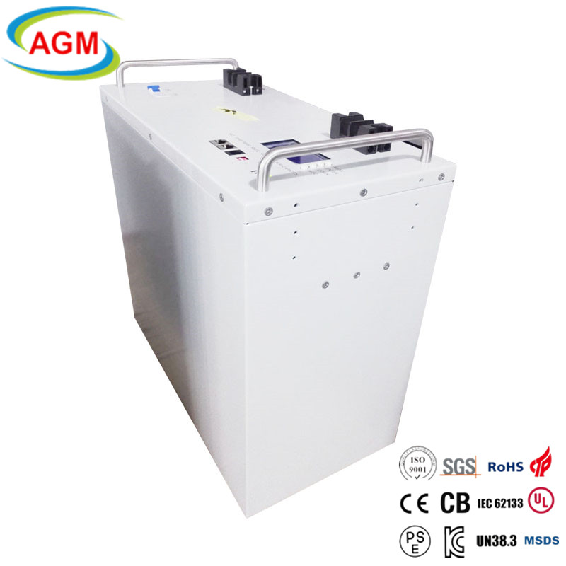 LiFePO4 Battery 48V 100Ah LCD Screen ISO MSDS for 5G Base Station Solar Rooftop Communication Backup