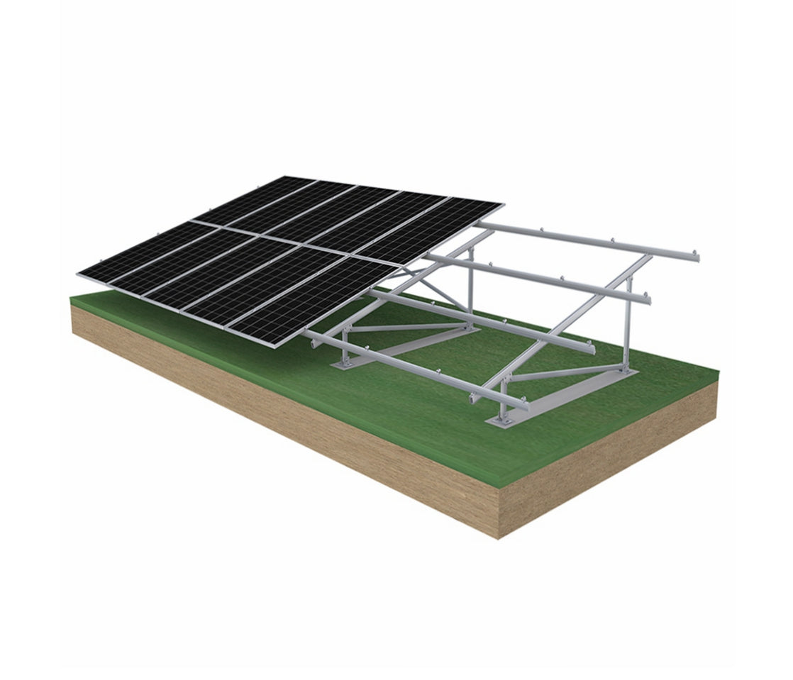 Flat Ground Mounting System Durable Solar Racking for Commercial Rooftop and Utility-Scale Installations