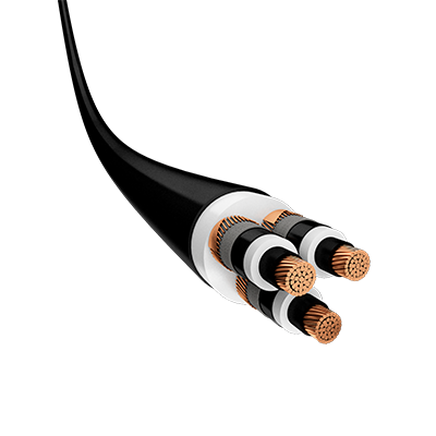 Power Cable MV N2XSEY 3-Core Cu XLPE PVC Non-Armored IEC 60502-2 for Power Stations and Industrial Applications