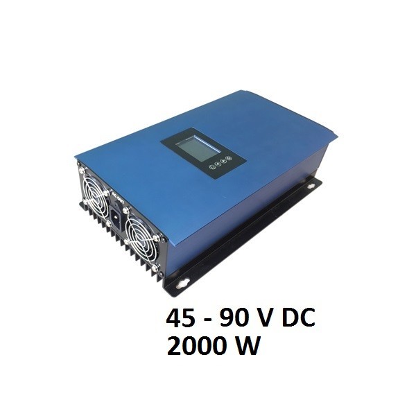 GridTied AC Inverter Limiter 2kW 1800W Output, 45-90Vdc Input for Solar Grid Integration Deligreen