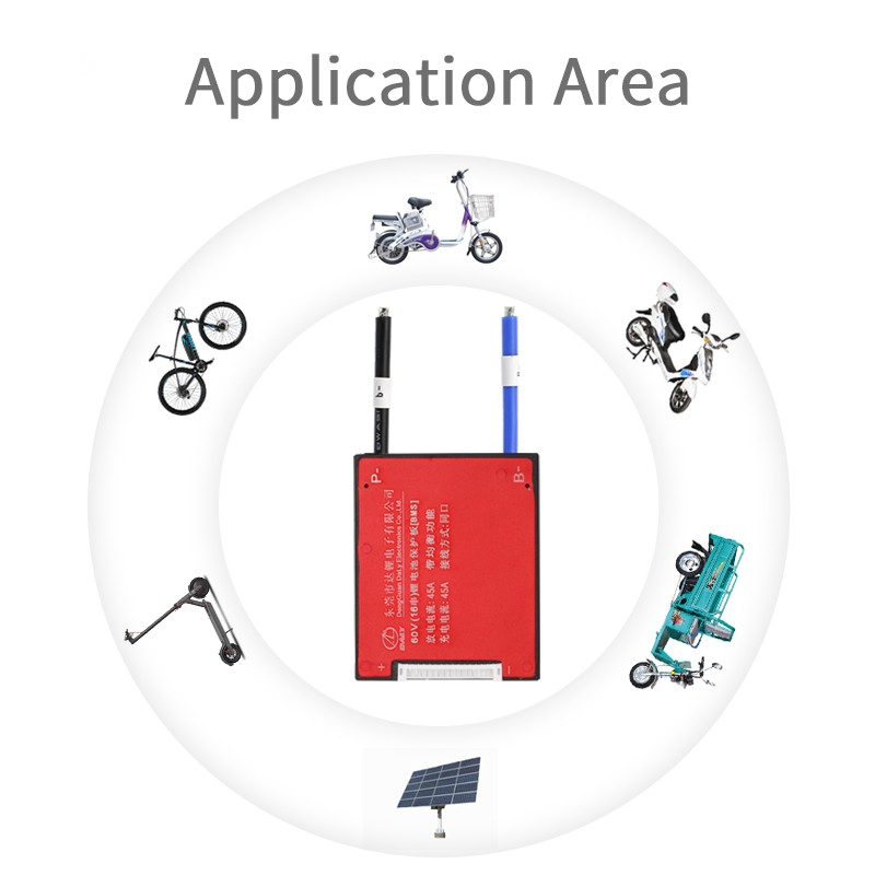 BMS 3S 12V 10A-60A with Balance Protection for 3.7V Li-ion Battery Pack Deligreen