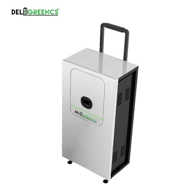Energy Solar Power Supply 5KW 9.6KWH LiFePO4 All-in-One Fast Shipping for Home & Outdoor Use Deligreen