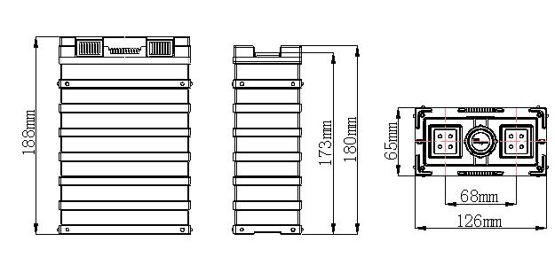 GBS 3.2V 60Ah Lifepo4 Cells High-Capacity Long-Life Prismatic Battery for Energy Storage and Solar Systems GBS