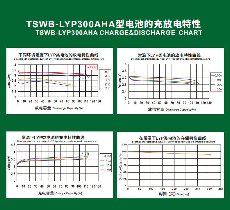 Winston ThunderSky Battery 300Ah LiFePO4 High Power Long Cycle Life for EV Solar Energy Storage
