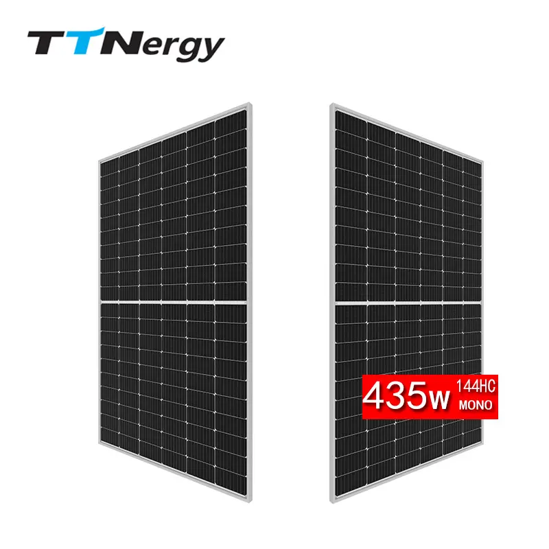High Efficiency Monocrystalline Solar Panels 435W-460W 166mm Cell 21.2% Efficiency Rooftop and Commercial PV Systems TTN