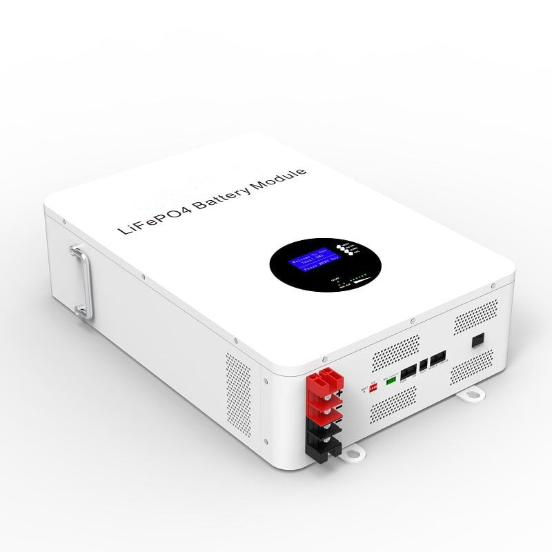 Wall mounted energy storage battery 48V 100Ah LiFePO4 High Cycle Life for Home and Commercial Use