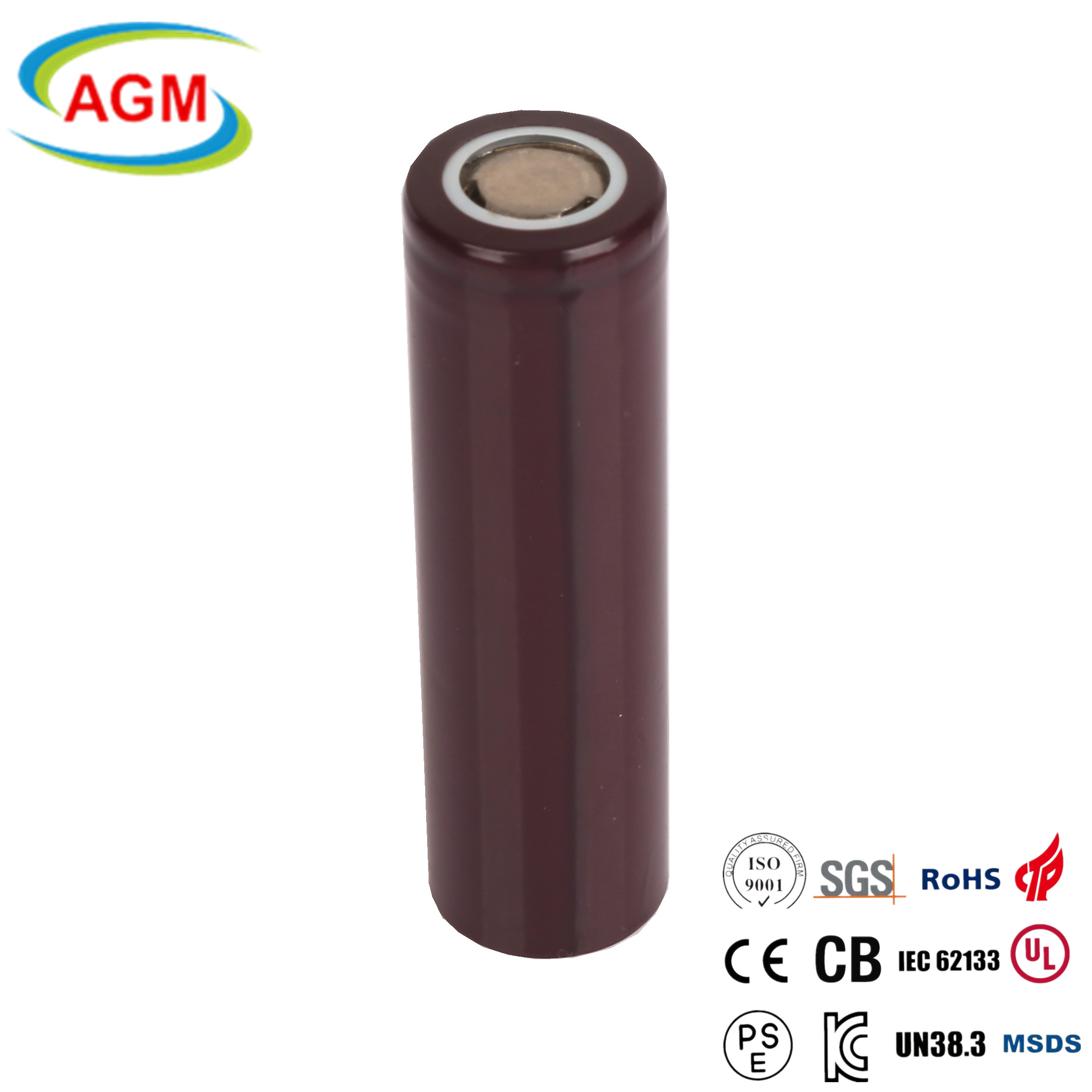 LIR18650P 2600mAh 3.7V High Capacity Power Battery Cell for E-Bike, Power Tools, Solar Lighting AGM