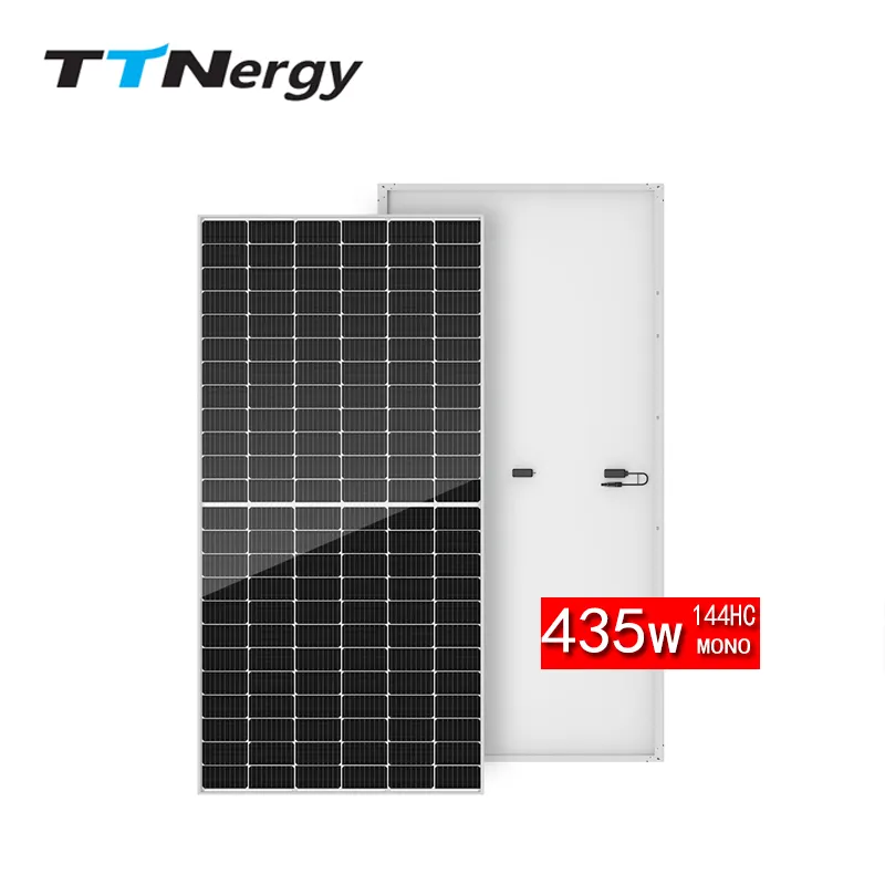 High Efficiency Monocrystalline Solar Panels 435W-460W 166mm Cell 21.2% Efficiency Rooftop and Commercial PV Systems TTN