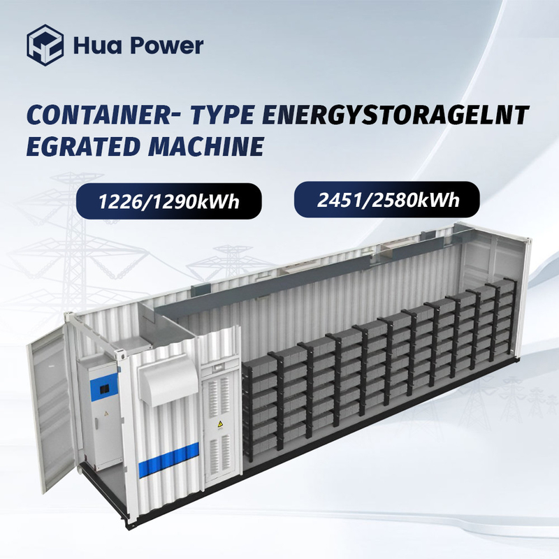 20ft/40ft Integrated Energy Storage System UL 1642/IEC 62133/UN38.3 Certified LFP Battery IP54 Rated for Solar Wind Renewable Energy Applications