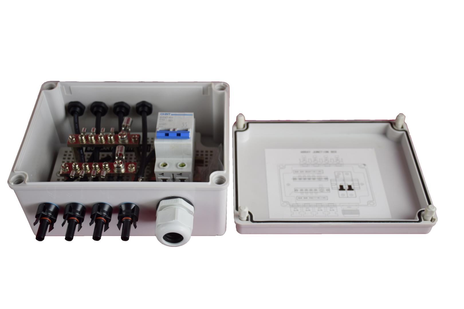Solar Array Junction Box BL-AJB-MB Series IP68 Waterproof ABS/PC Enclosure for Outdoor PV Systems