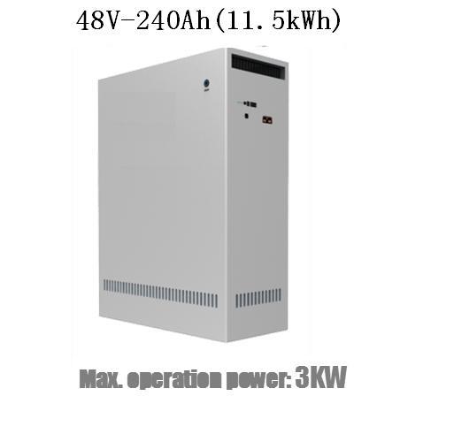 48V-240Ah (11.5Kwh) Lithium Iron Phosphate Battery Rack Mount for Home and Commercial Energy Storage