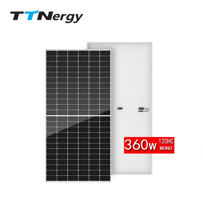 Solar Panels 250W-380W High Efficiency Monocrystalline PERC Half Cell for Residential and Commercial PV Systems TTN
