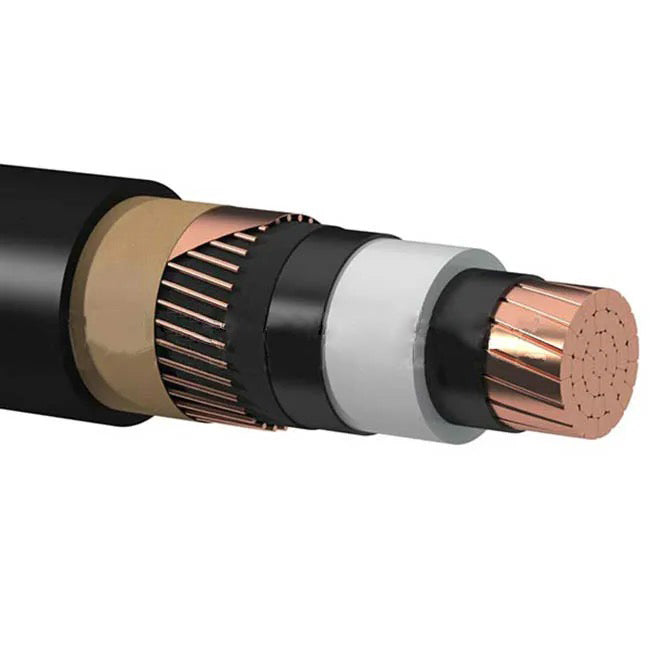 Power Cable MV N2XSY-1 core CU XLPE PVC without armor IEC 60502-2 Lightweight, Flexible Underground Installation for Power Stations and Switchgear