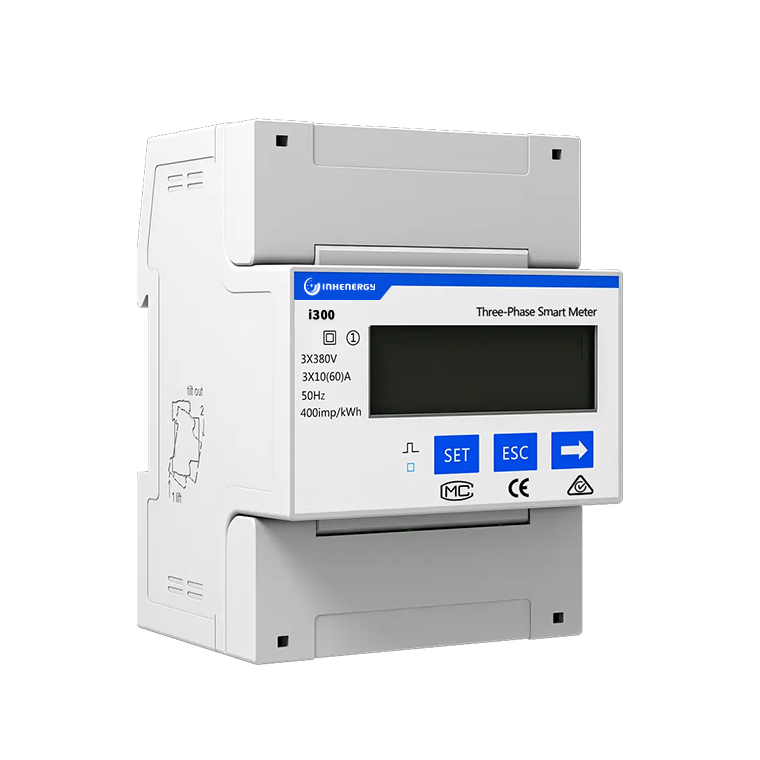 Three Phase Smart Meter 3P4W Class 1.0 Accuracy DIN-Rail Mount for Power Monitoring in Energy Systems INH