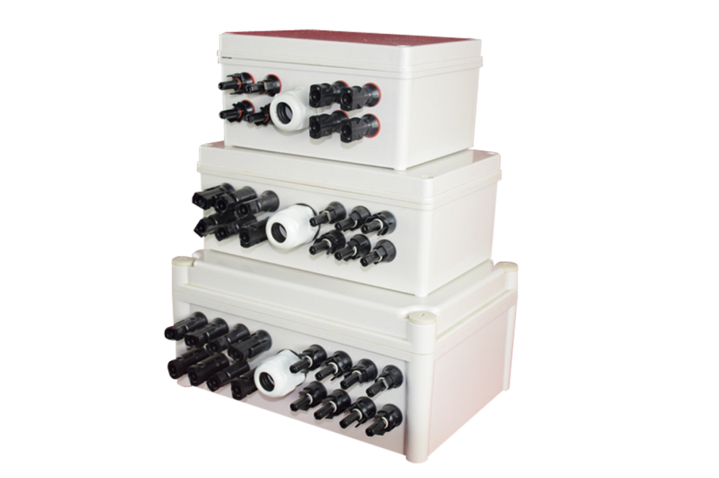 Solar Array Junction Box BL-AJB-MC4 Series IP66 Waterproof ABS/PC Enclosure Outdoor PV System Protection