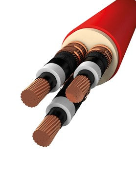 Power Cable MV N2XSEY 3-Core Cu XLPE PVC Non-Armored IEC 60502-2 for Power Stations and Industrial Applications