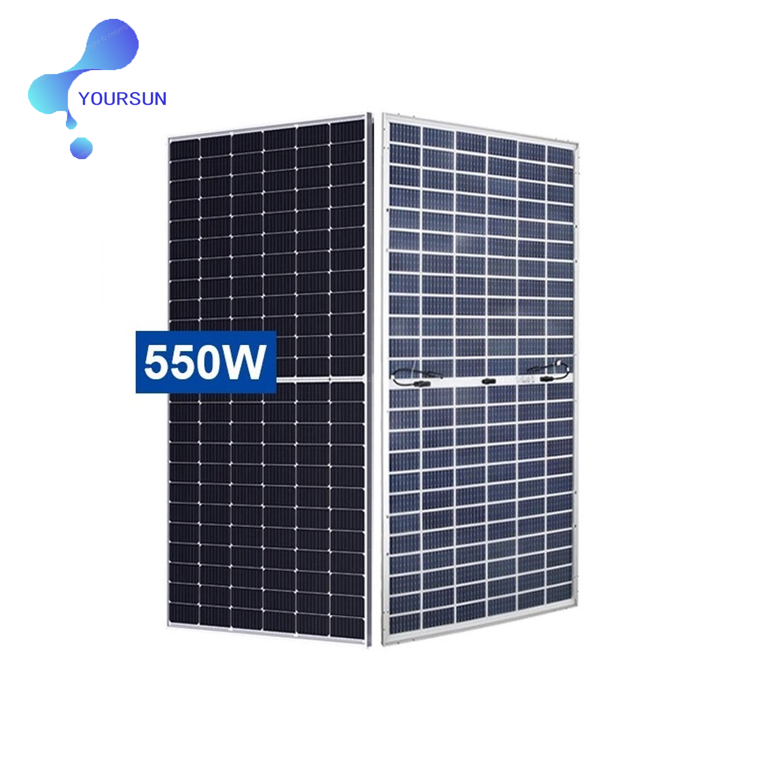 Bifacial Solar Panel 550W 21% Efficiency PERC Cell for Residential and Commercial PV Systems