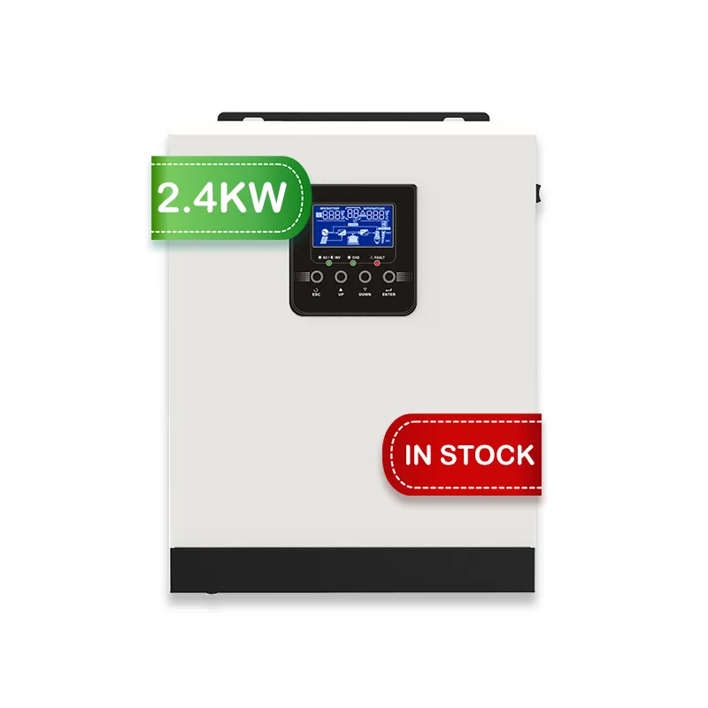 3kva solar inverter 12V 24V Pure Sine Wave Off Grid Hybrid Inverter with PWM Charger for Solar Energy Systems