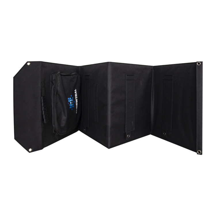 100W Foldable Solar Panel High Efficiency Monocrystalline PV Module for Outdoor Camping RV Marine Use
