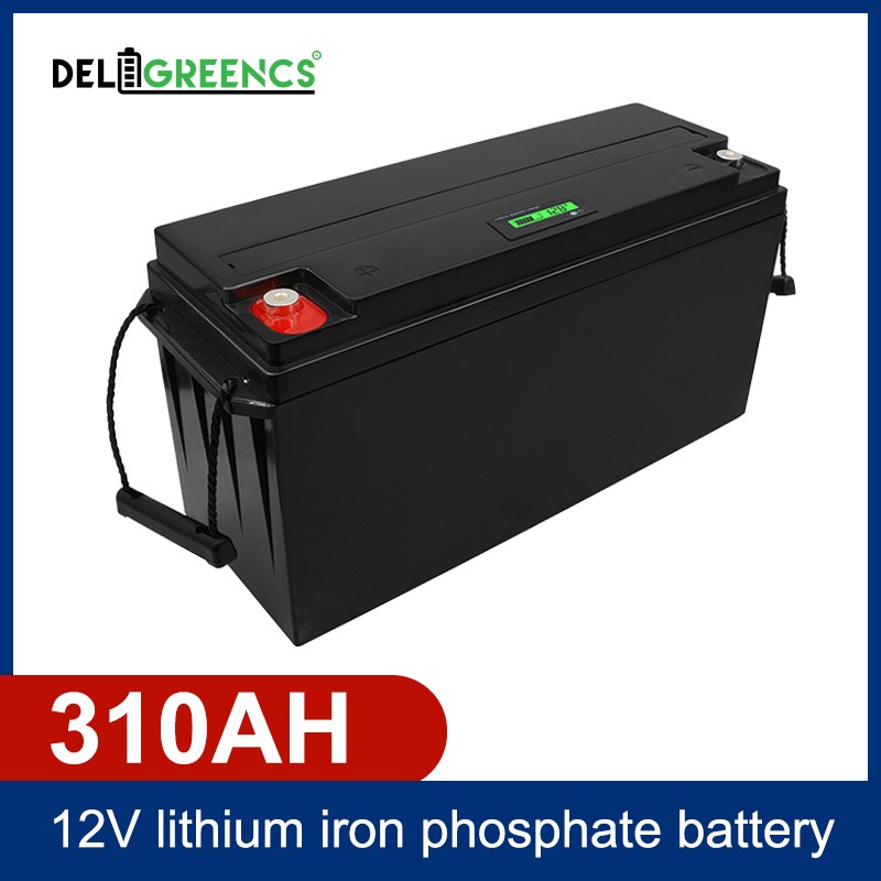 12V 310AH LiFePO4 Battery Pack High-Cycle Life Deep Cycle Solar Storage RV Off-Grid Power Deligreencs