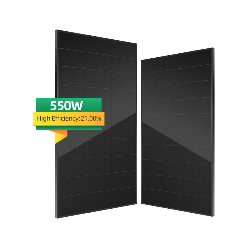 550w Full Black Solar Shingles Monocrystalline PERC BIPV Roof Tiles for Residential and Commercial Installations Sunrover