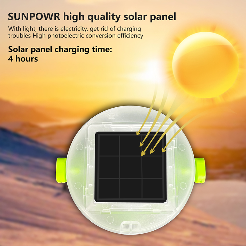 Solar Reading Light LED, USB Charging, Portable Solar-Powered Lamp for Camping, Emergency & Outdoor Use