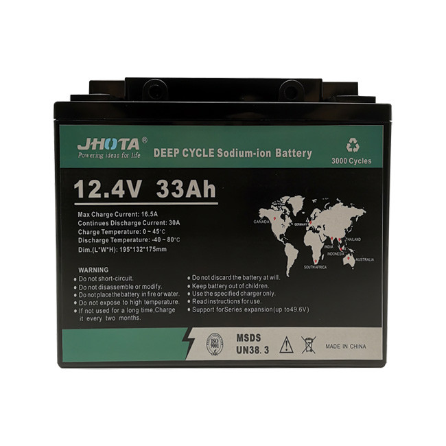 12.4V 33Ah Sodium Ion Battery Packs Overcharge Protection Plastic Casing High-Cycle Life for Solar Storage & Backup Power