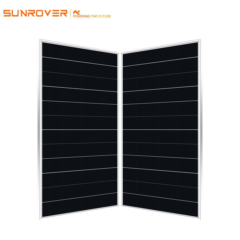 Shingled 410W Solar Panel Full Black Mono PERC Module for Commercial and Residential Rooftop Installations Sunrover