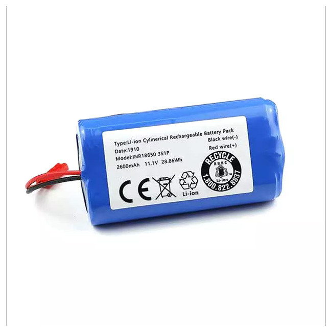 Vacuum Cleaner Battery 11.1V 2600mAh Low Power Consumption for Robot Vacuum OEM ODM