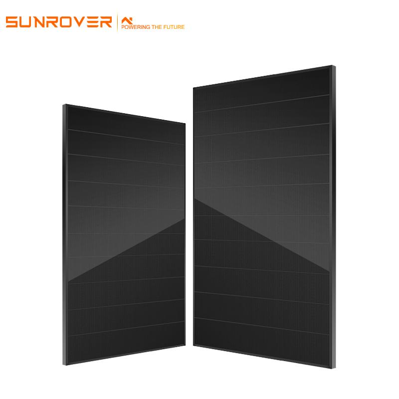 Solar 405W Full Black Shingled Module High-Efficiency Mono PERC Panel for Residential and Commercial Rooftop Installations Sunrover