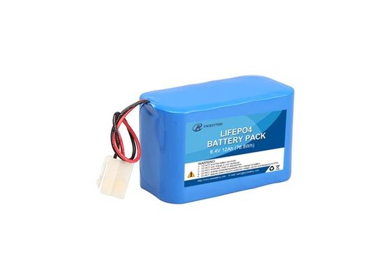 6.4V 12Ah LiFePO4 Polymer Battery Long Cycle Life 2000+ Cycles Industrial Equipment Replacement PAC