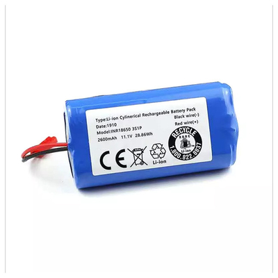 Vacuum Cleaner Battery 11.1V 2600mAh Low Power Consumption for Robot Vacuum OEM ODM
