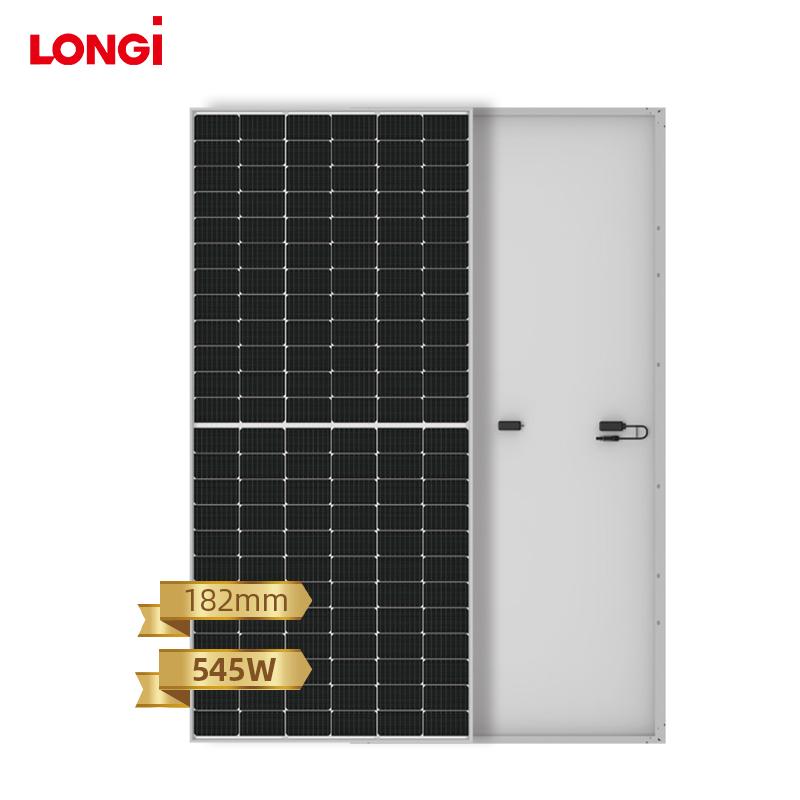 Solar Panels 540W 545W 550W Mono Crystalline 144 Cells High Efficiency for Residential and Commercial Use Longi
