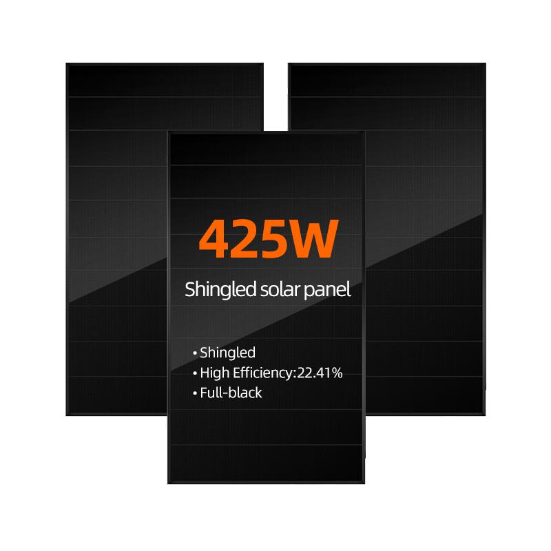 Solar Shingles All Black Mono 410-430W High Efficiency Roof Integrated Photovoltaic Modules