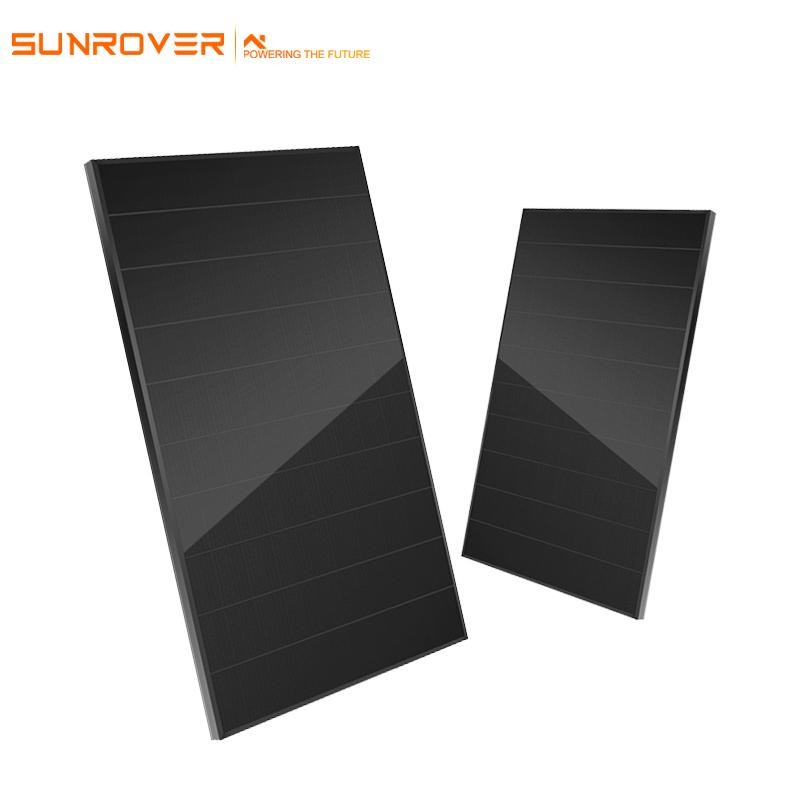 Full Black Solar Panel 400W Monocrystalline PERC 21.34% Efficiency All-Black Frame for Residential and Commercial Rooftop Installations Sunrover