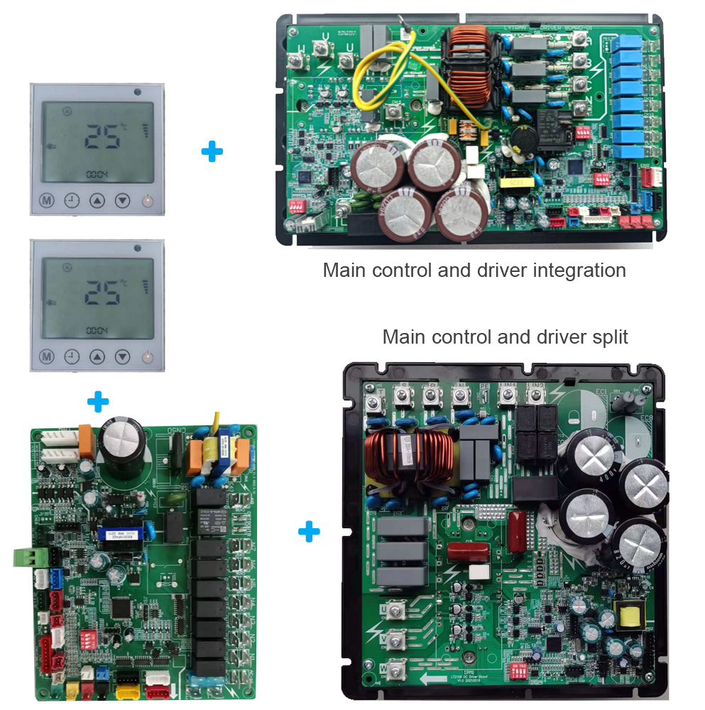 Heat Pump (Cooling + Space Heating) Controller--Three Phase 6-12HP & 15-25HP All-in-One Design for HVAC Systems with RS485 Communication