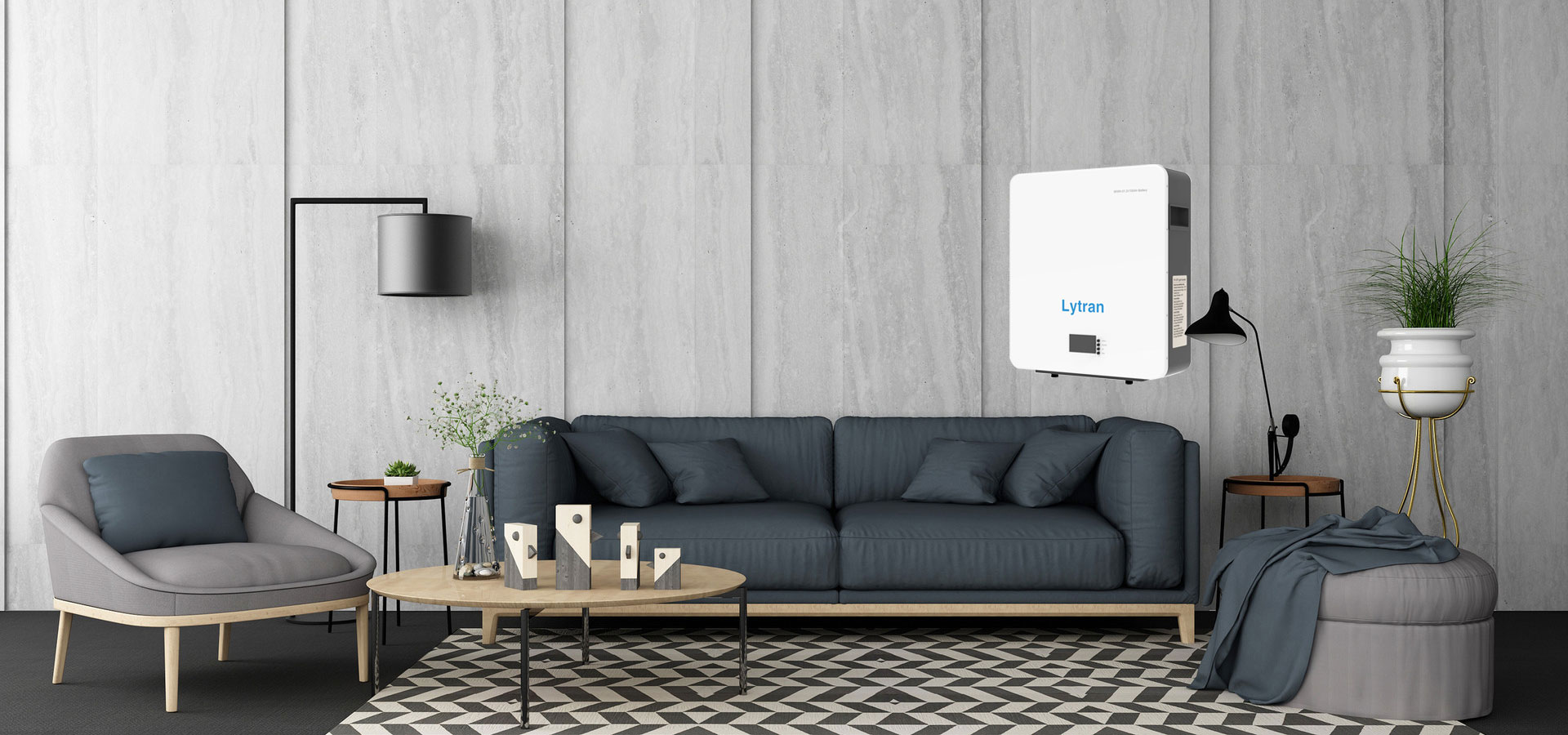 LB-WMLP48-100 48V/51.2V LiFePO4 Wall-Mounted Battery for Residential Energy Storage