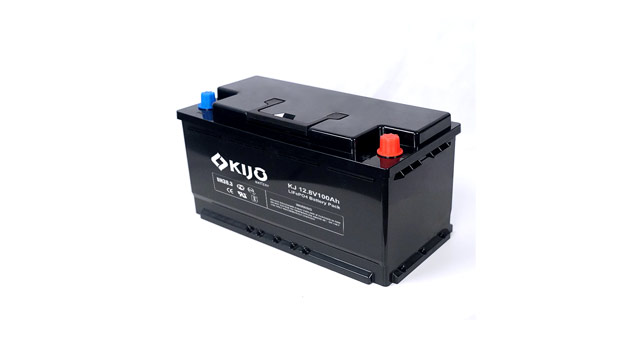 12.8V Lithium-ion Phosphate Battery 100Ah Long Cycle Life for Caravan Marine Solar Storage KIJO