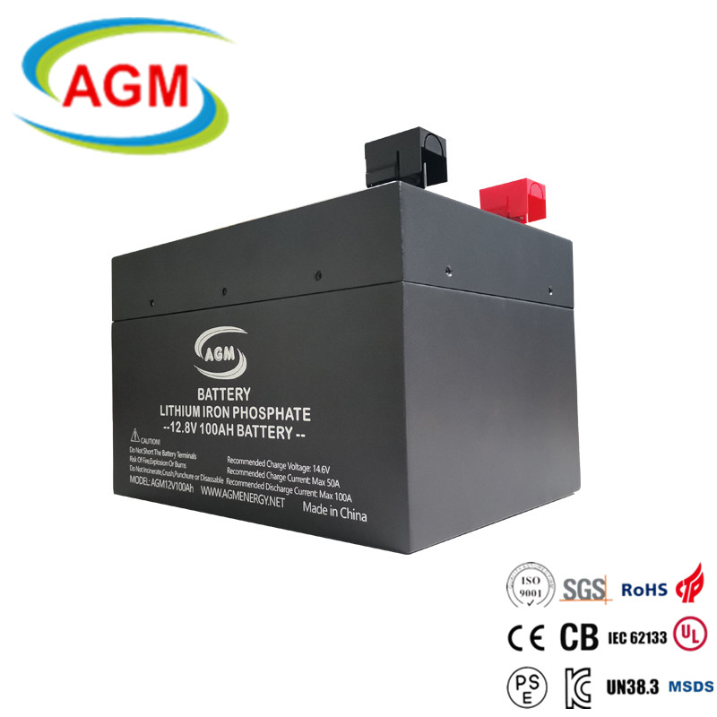 12V 100Ah LiFePO4 Battery 4S1P Smart BMS for Solar Energy Storage