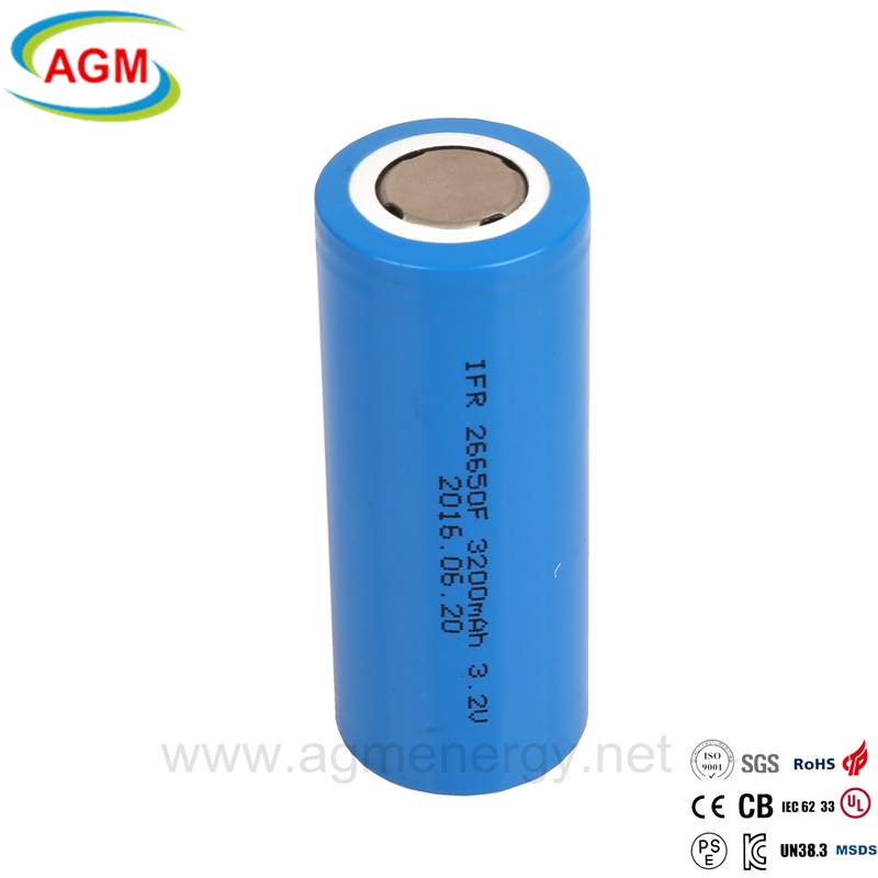 IFR 26650F 3400mAh 3.2V LiFePO4 Battery High-Capacity Long-Life Solar Energy Storage System