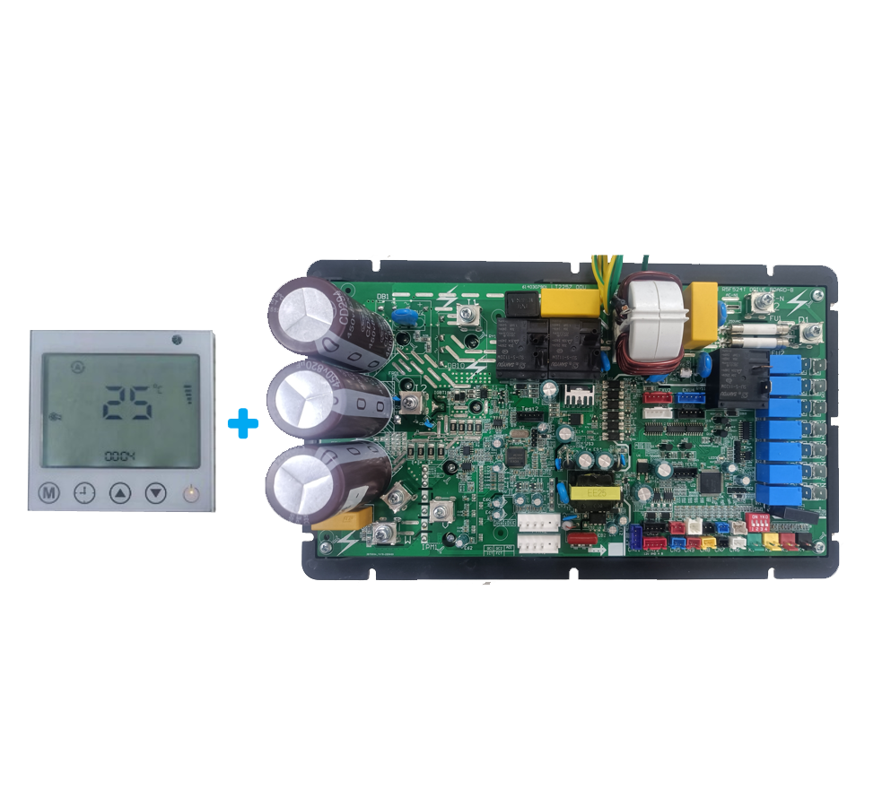 Heat Pump (Cooling + Space Heating) Controller Dual Chip Design, RS485 Communication, AC & BLDC Motor Compatibility for HVAC Systems