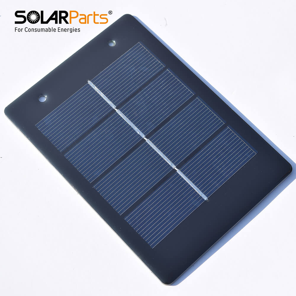 2V 1.2W PET Solar Panel High-Efficiency Monocrystalline DIY Educational Kit for Solar Lights and Chargers