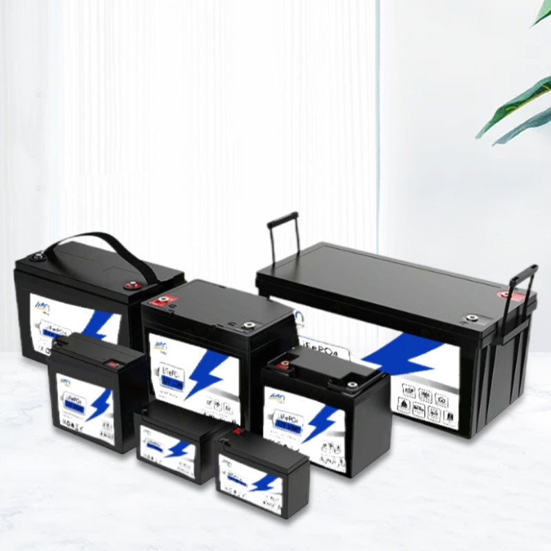 Lifepo4 Solar Storage Battery 50Ah 100Ah 200Ah 300Ah Rechargeable for RV Marine Golf Cart