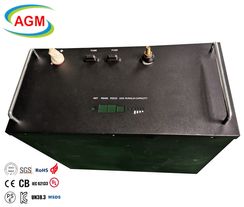 RS-485 Metal Enclosure 5G Communication Base Station 80Ah/100Ah/150Ah/200Ah Rechargeable Lithium Batteries LiFePO4 48V High Cycle Life Backup Power Supply for Telecom and Remote Stations AGM